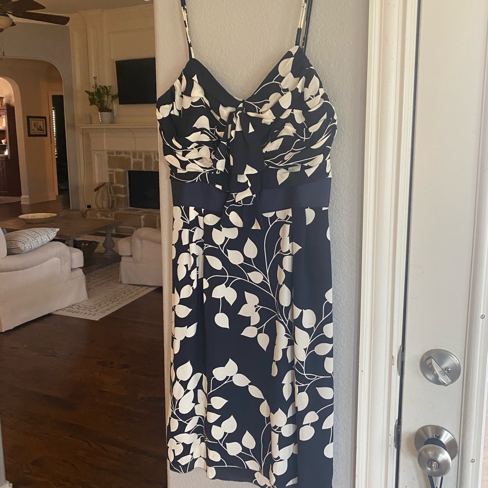 Tory Burch Navy Silk Cami Dress